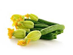 Zucchine con fiore